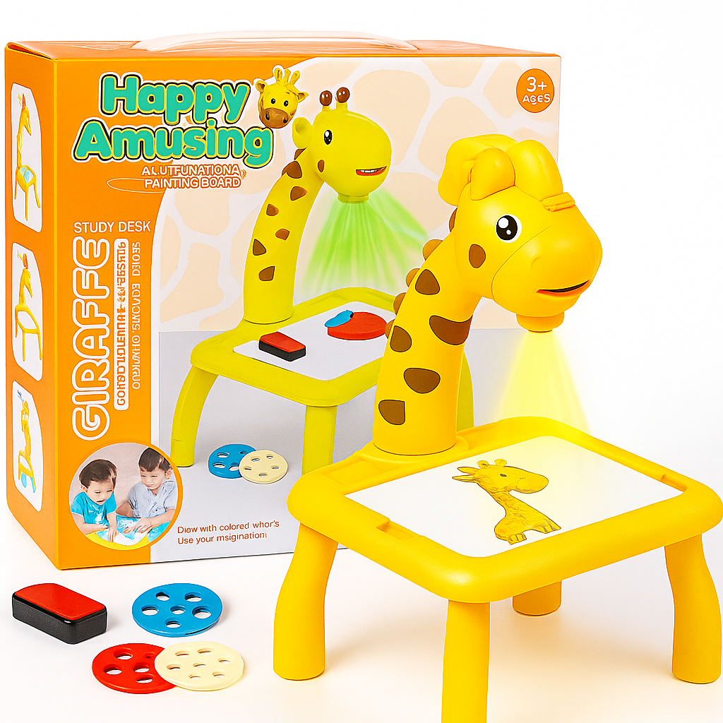 Mini LED Giraffe Drawing Projector Table
